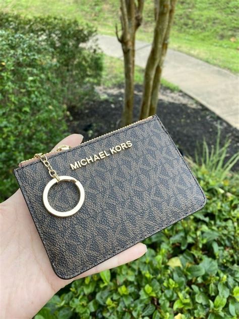 michael kors keychain dress|Michael Kors key pouch.